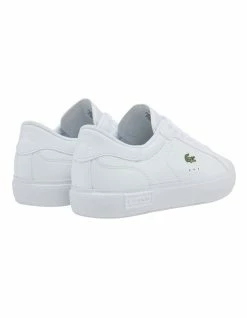 Lacoste Powercourt White Leather Sneakers -Deals Shoes Store 849612430 3 720x928