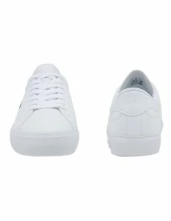 Lacoste Powercourt White Leather Sneakers -Deals Shoes Store 849612430 5 720x928