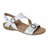 Planet Shoes Beck White Leather Sandal