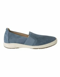 Planet Shoes Elin Parisian Blue Leather Sneaker