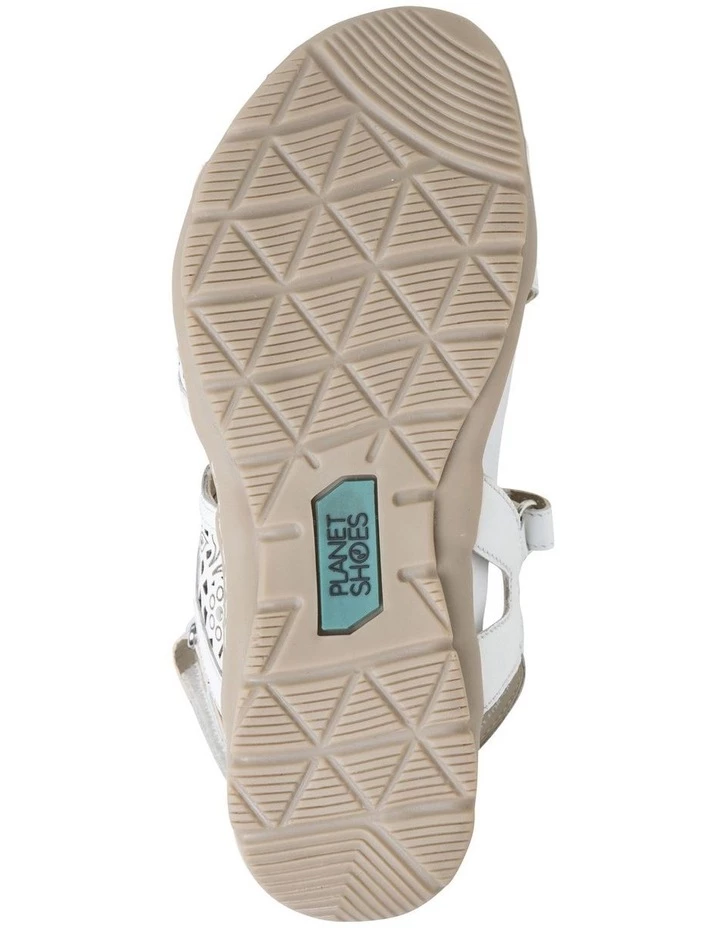 Planet Shoes Malu Sand White Leather Sandal 6 Planet Shoes Malu Sand White Leather Sandal - Image 6