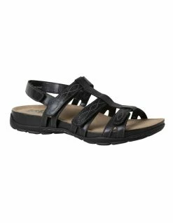 Planet Shoes Mayar Black Leather Sandal -Deals Shoes Store 849947410 2 720x928