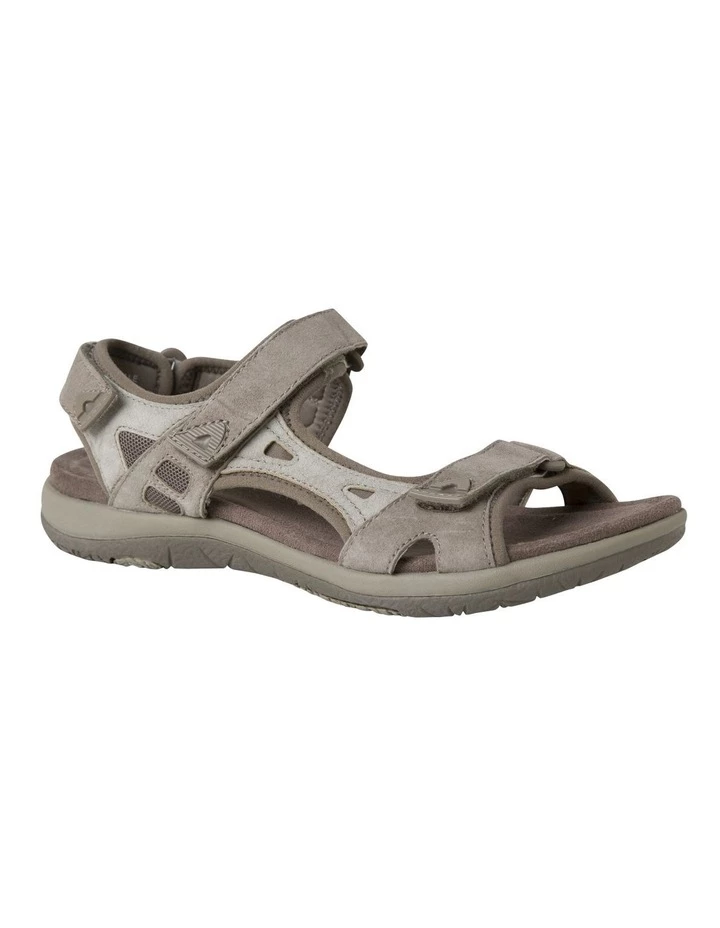 Planet Shoes Skylar Taupe Suede Leather Sandal 2 Planet Shoes Skylar Taupe Suede Leather Sandal - Image 2
