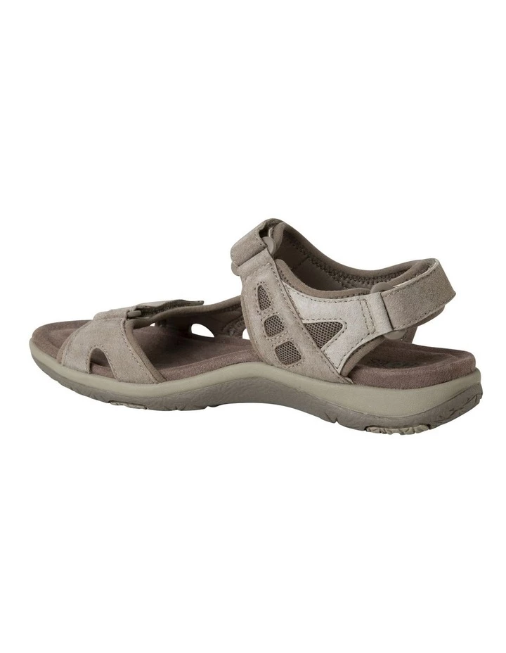 Planet Shoes Skylar Taupe Suede Leather Sandal 5 Planet Shoes Skylar Taupe Suede Leather Sandal - Image 5