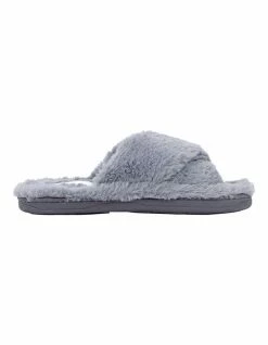 Grosby Invisible Grey Crossover Slipper