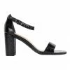 Sandler Juliet Black Croc Sandals