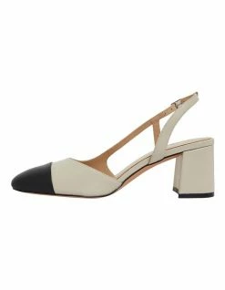 Jane Debster Chapter Black Glove / Ivory Heeled Shoes -Deals Shoes Store 850500820 3 720x928