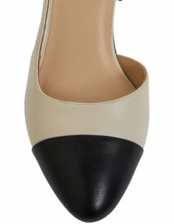 Jane Debster Chapter Black Glove / Ivory Heeled Shoes -Deals Shoes Store 850500820 5 720x928