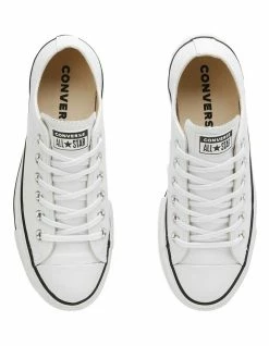 Converse Chuck Taylor Lift Leather Low White Sneaker -Deals Shoes Store 850501990 4 720x928
