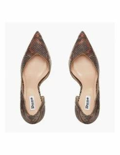 Dune London Dream - Brown Rept Print Leather -Deals Shoes Store 850557070 4 720x928