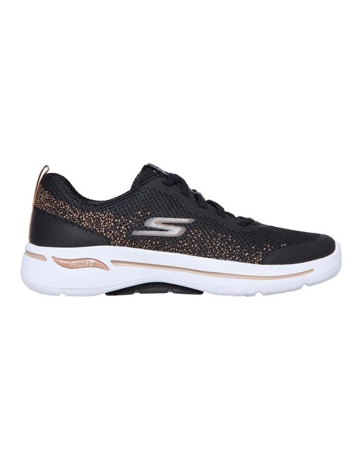 Skechers GOwalk Arch Fit Flying Stars Black/Gold Sneaker 2 Skechers GOwalk Arch Fit Flying Stars Black/Gold Sneaker - Image 2