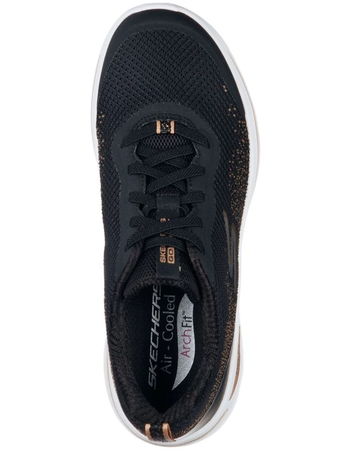 Skechers GOwalk Arch Fit Flying Stars Black/Gold Sneaker 4 Skechers GOwalk Arch Fit Flying Stars Black/Gold Sneaker - Image 4