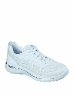 Skechers GOwalk Arch Fit Flying Stars White/Light Blue Sneaker
