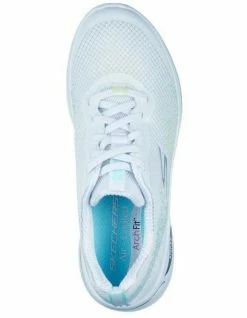 Skechers GOwalk Arch Fit Flying Stars White/Light Blue Sneaker -Deals Shoes Store 850676140 3 720x928
