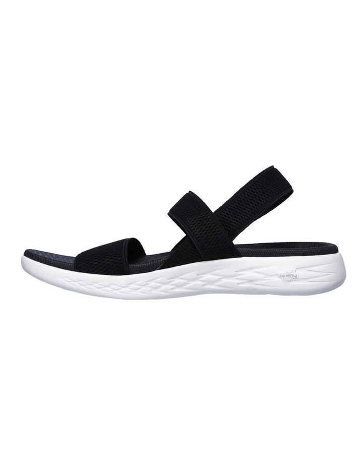 Skechers On-The-Go 600 Flawless Black/White Sandal 3 Skechers On-The-Go 600 Flawless Black/White Sandal - Image 3