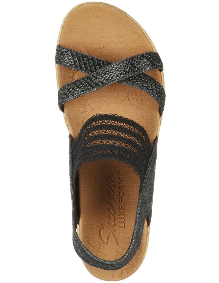 Skechers Beverlee Fancy Sips Black Sandal 2 Skechers Beverlee Fancy Sips Black Sandal - Image 2