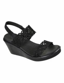 Skechers Rumble On Black Sandal