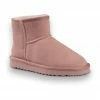AUS WOOLI UGG SHORT SHEEPSKIN ANKLE BOOT - Pale Pink