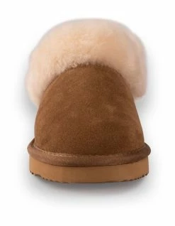 AUS WOOLI UGG UNISEX SHEEPSKIN WOOL TRADITIONAL ANKLE SLIPPERS - Tan -Deals Shoes Store 851402080 5 720x928
