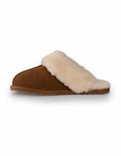 AUS WOOLI UGG UNISEX SHEEPSKIN WOOL SHELLEY Slippers - Chestnut/Tan -Deals Shoes Store 851403160 4 720x928