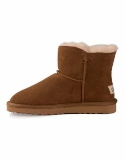 AUS WOOLI UGG SHORT SHEEPSKIN BUTTON BOOT - Chestnut/Tan 10 AUS WOOLI UGG SHORT SHEEPSKIN BUTTON BOOT - Chestnut/Tan -Deals Shoes Store 851403250 4 720x928