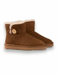 AUS WOOLI UGG SHORT SHEEPSKIN BUTTON BOOT - Chestnut/Tan 12 AUS WOOLI UGG SHORT SHEEPSKIN BUTTON BOOT - Chestnut/Tan -Deals Shoes Store 851403250 6 720x928