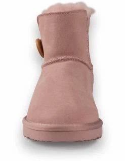 AUS WOOLI UGG SHORT SHEEPSKIN BUTTON BOOT - Pale Pink -Deals Shoes Store 851403520 5 720x928