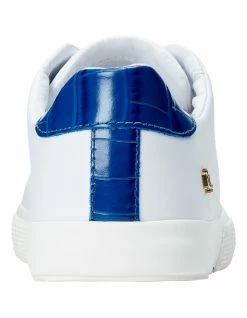 Lauren Ralph Lauren Joana III White/Pacific Royal Sneaker -Deals Shoes Store 851769190 4 720x928