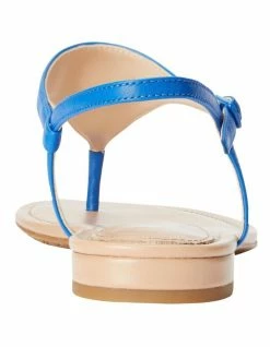 Lauren Ralph Lauren Ellington Navy Leather Flat Sandal -Deals Shoes Store 851769550 4 720x928