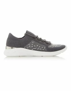 Dune London Easy Lace Up - Grey