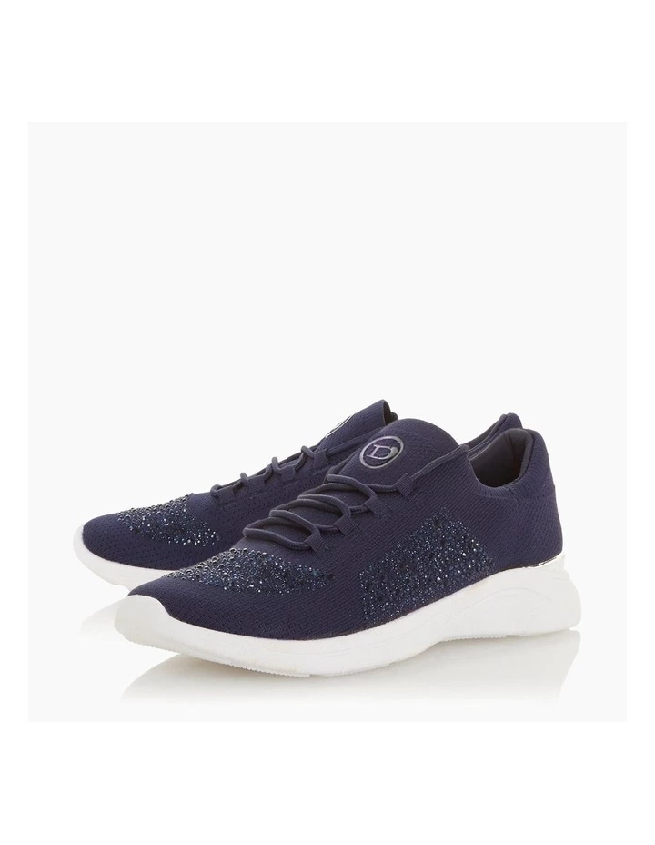 Dune London Easy Lace Up - Navy 4 Dune London Easy Lace Up - Navy - Image 4