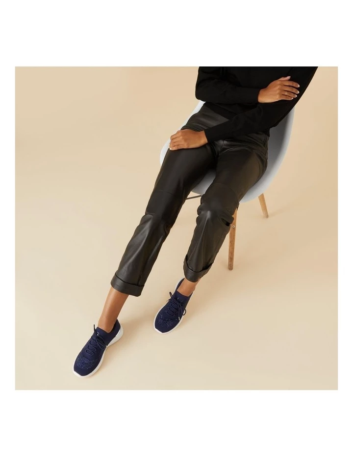 Dune London Easy Lace Up - Navy 6 Dune London Easy Lace Up - Navy - Image 6