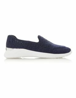 Dune London Easy Slipper Cut - Navy