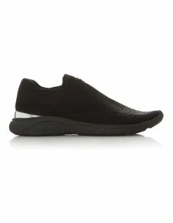 Dune London Easy Slip On - Black Synthetic