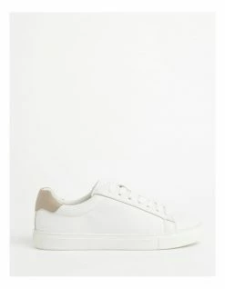 Piper Billie White/Beige Leather Sneaker