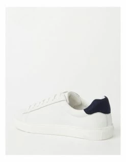 Piper Billie White/Navy Leather Sneaker -Deals Shoes Store 855336070 3 720x928