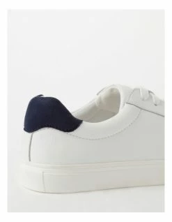 Piper Billie White/Navy Leather Sneaker -Deals Shoes Store 855336070 5 720x928