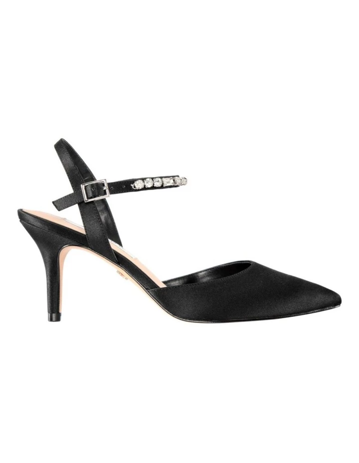 NINA Tonya Black Satin Pump 1 NINA Tonya Black Satin Pump