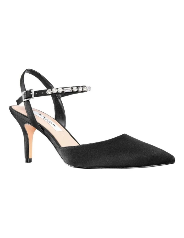 NINA Tonya Black Satin Pump 2 NINA Tonya Black Satin Pump - Image 2
