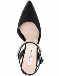 NINA Tonya Black Satin Pump 7 NINA Tonya Black Satin Pump -Deals Shoes Store 855533170 3 720x928