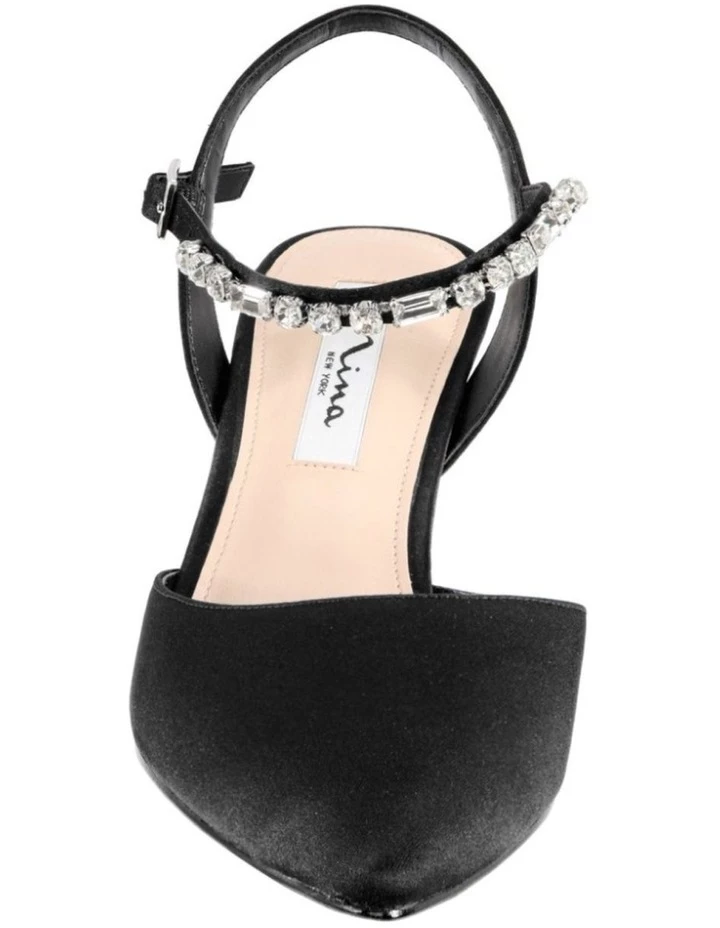 NINA Tonya Black Satin Pump 4 NINA Tonya Black Satin Pump - Image 4