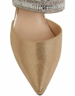 Nina Taupe Reflective Suede Pump -Deals Shoes Store 855539560 6 720x928