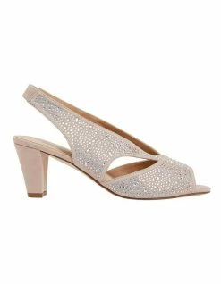 Easy Steps Angie Blush Fabric Sandals