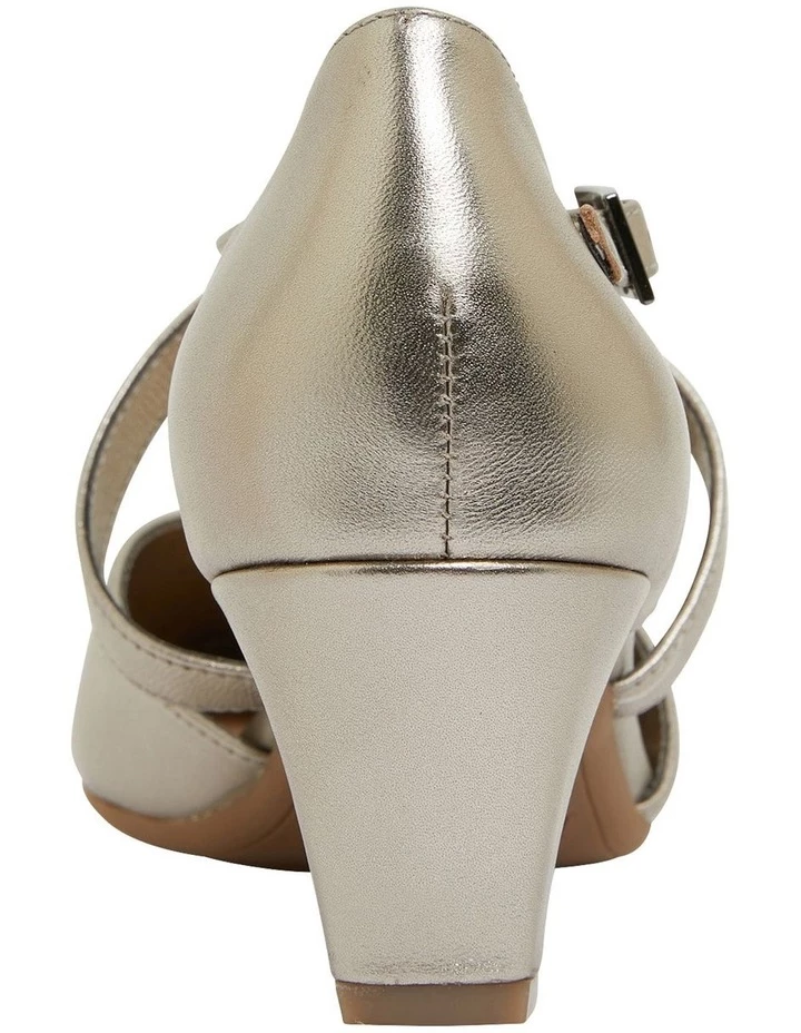 Easy Steps Adison Pewter Metallic Heeled Shoes 5 Easy Steps Adison Pewter Metallic Heeled Shoes - Image 5