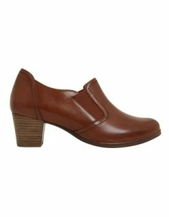 Wide Steps Harris Mid Brown Glove / Elastic Shoes