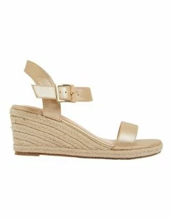 Sandler Annie Soft Gold Smooth Sandals