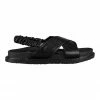 St. Sana Tatum Black Footbed Sandal