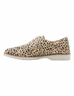Hush Puppies Danae Tan Spotted Leopard Flat Shoe -Deals Shoes Store 857502280 4 720x928