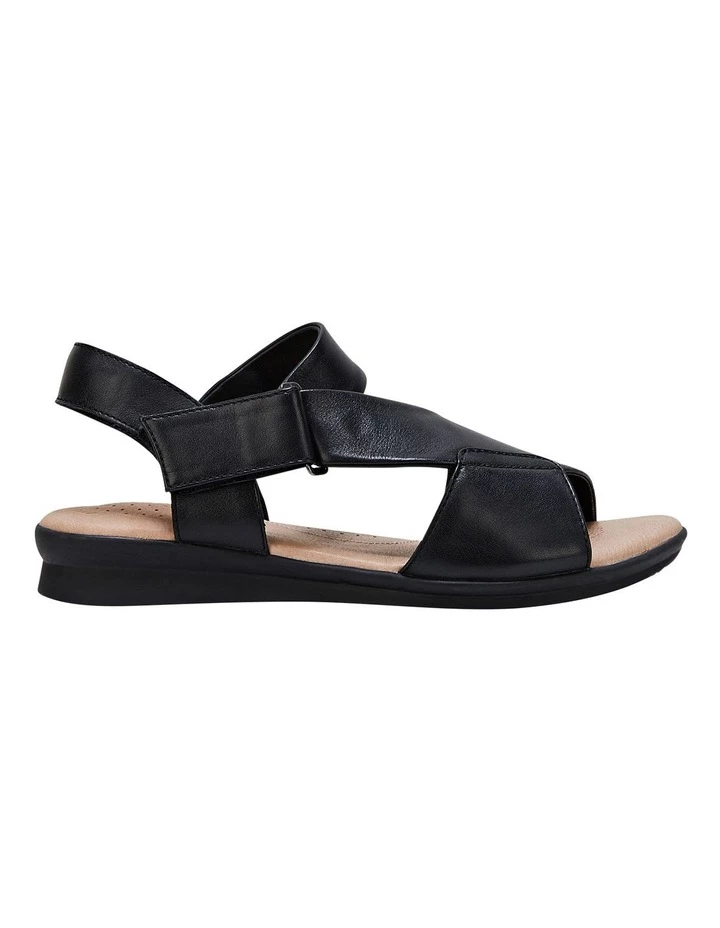 Hush Puppies Nizki Black Leather Sandal 1 Hush Puppies Nizki Black Leather Sandal