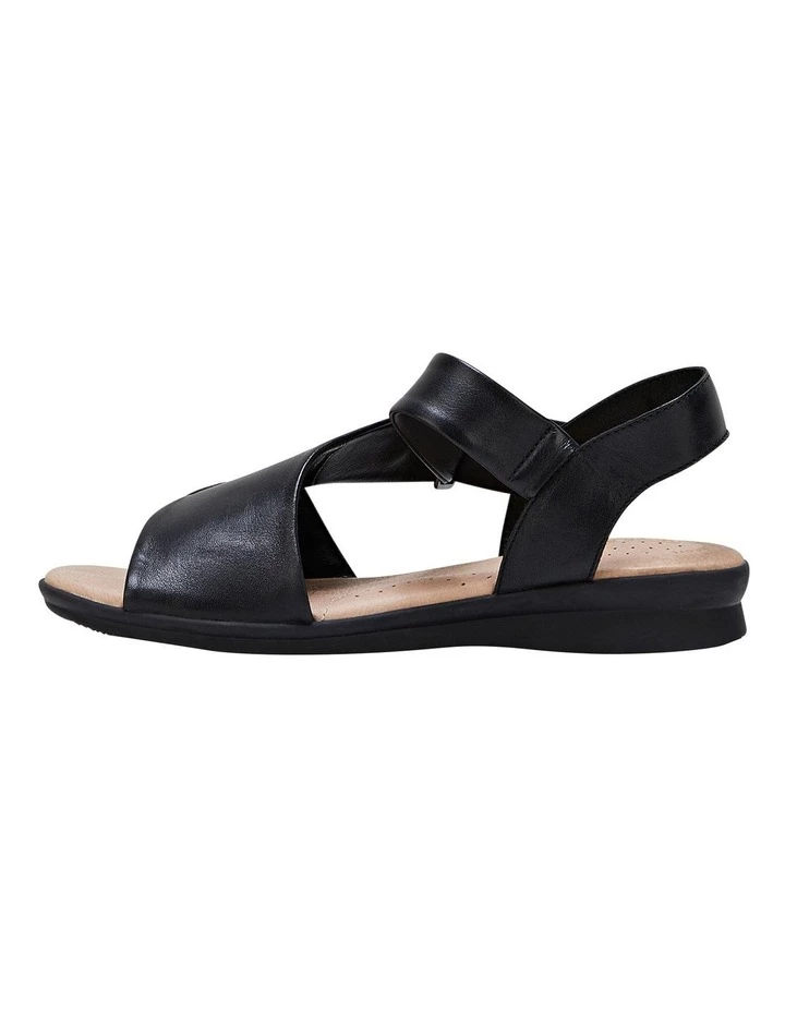 Hush Puppies Nizki Black Leather Sandal 4 Hush Puppies Nizki Black Leather Sandal - Image 4